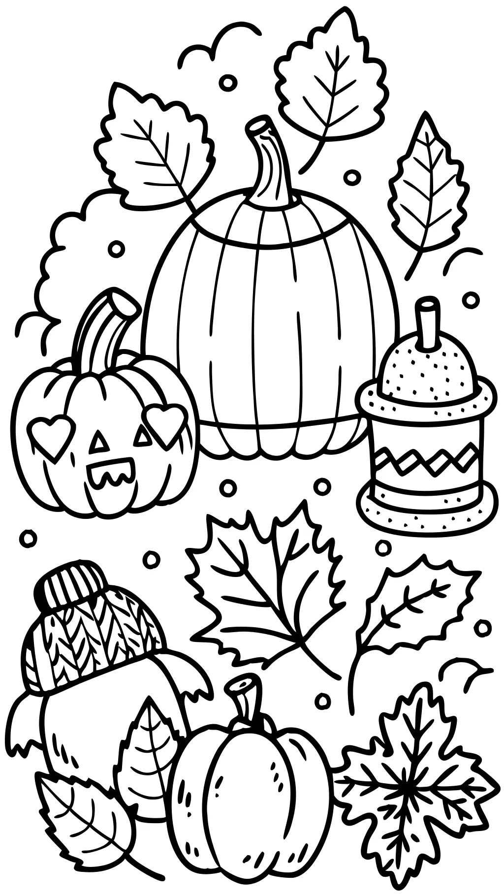 autumn season coloring pages